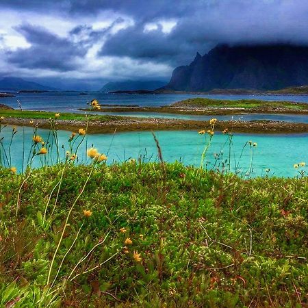 Lofoten Beach Glamping Skrova Dış mekan fotoğraf