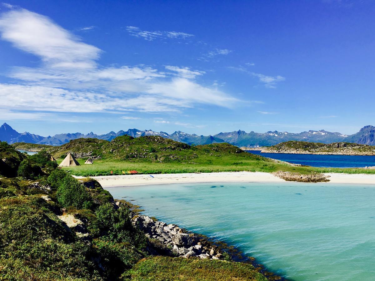 Lofoten Beach Glamping Skrova Dış mekan fotoğraf
