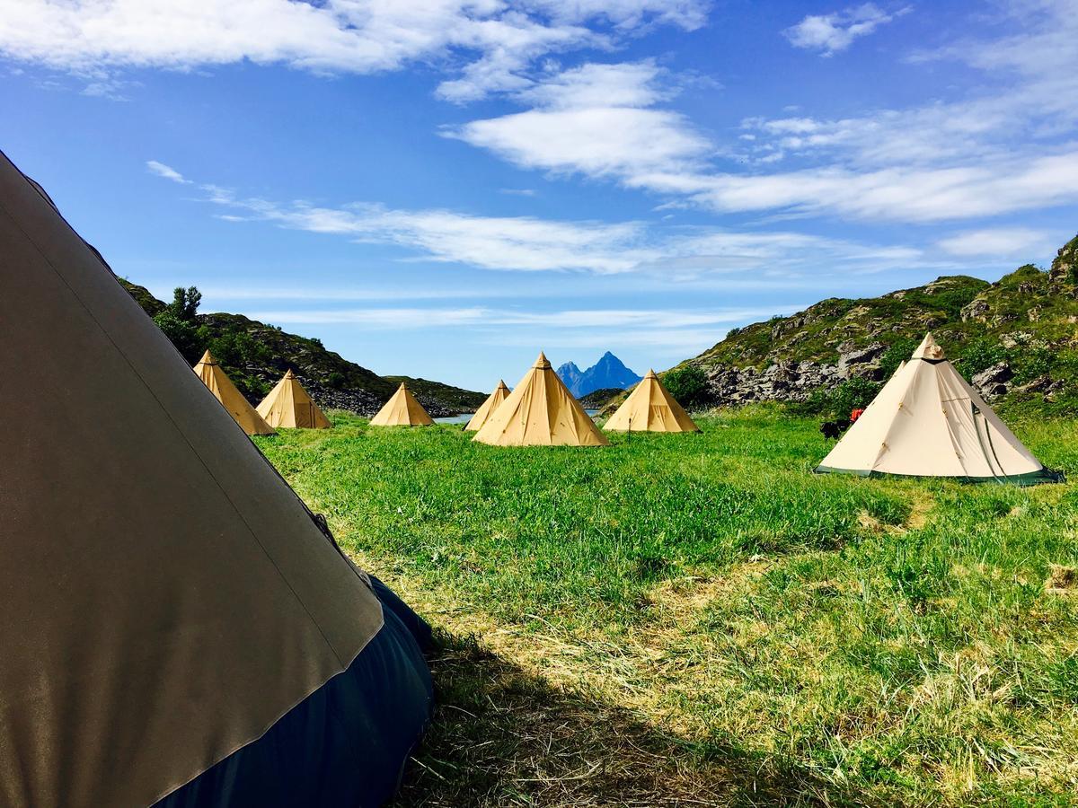 Lofoten Beach Glamping Skrova Dış mekan fotoğraf